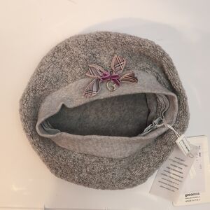 Gattinori 100% Wool Baby Girl's Beret Made in Italy